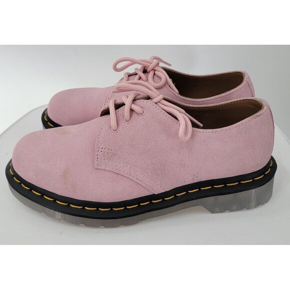 Dr Martens Iced Chald Oxford Suede Clear Bottoms - Picture 5 of 10